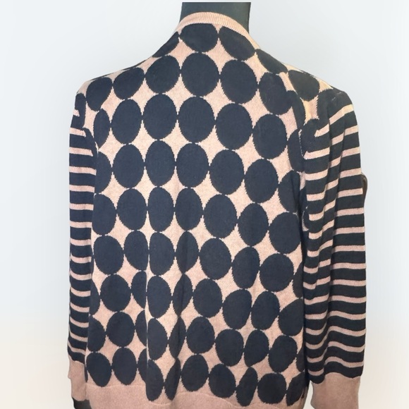 Cable and Gauge unique print cardigan XL geometric print button down academia - Picture 2 of 5